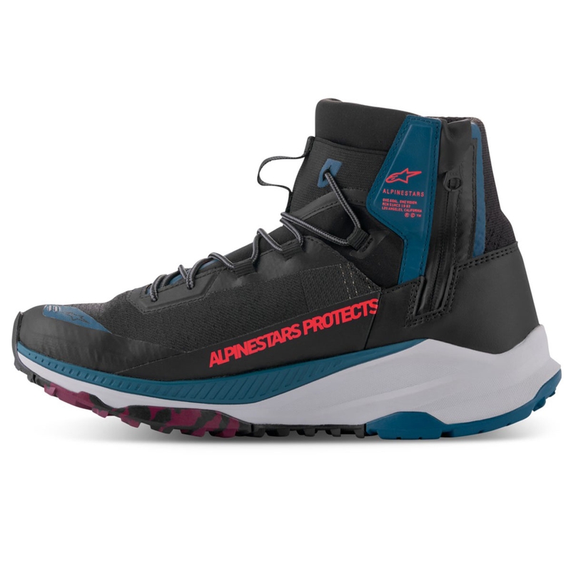 Alpinestars Speedforce XR Musta-Sininen-Vihreä-Harmaa Moottoripyöräilykengät