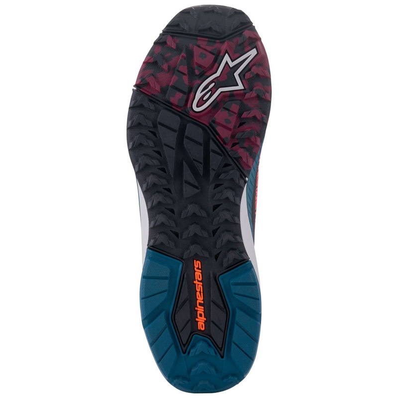 Alpinestars Speedforce XR Musta-Sininen-Vihreä-Harmaa Moottoripyöräilykengät