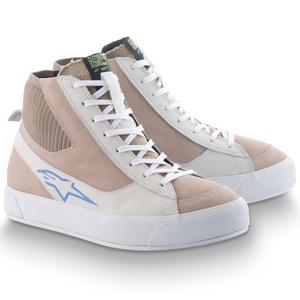 Alpinestars Stella Stated Podium Naisten moottoripyöräsaappaat Valkoinen ja vaaleanharmaa