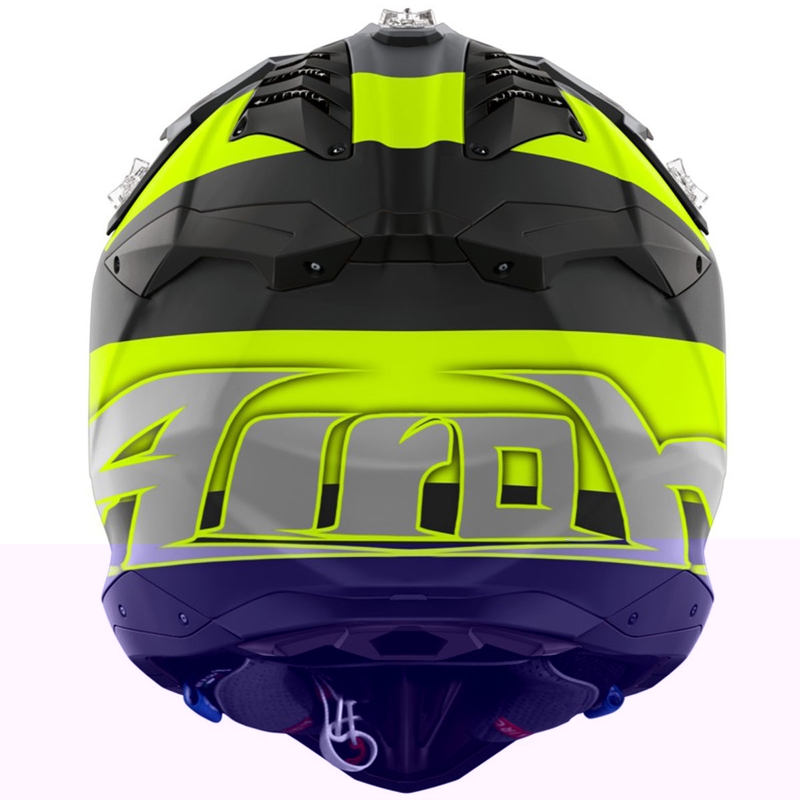 Motocross kypärä Airoh Aviator 3 Monarch mattakeltainen