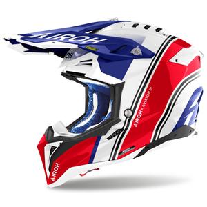 Motocross kypärä Airoh Aviator 3 Hima punainen kiiltävä