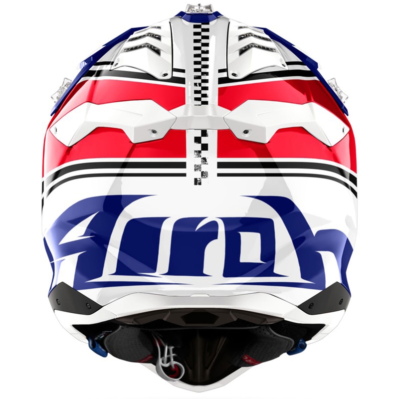Motocross kypärä Airoh Aviator 3 Hima punainen kiiltävä