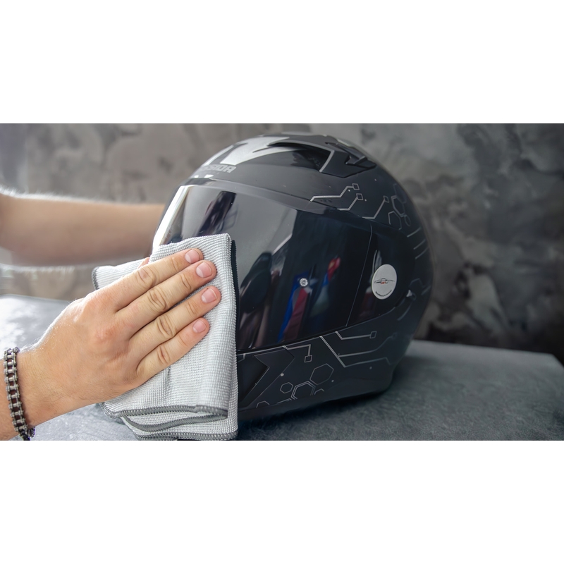 Visor &amp; Helmet Cleaner S100 mikrokuituliinan kanssa - Visor &amp; Helmet Cleaner 100 ml