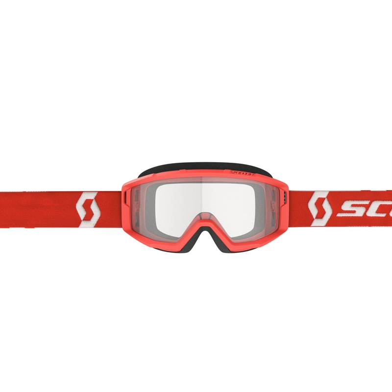 Motocross-lasit SCOTT Primal Clear punainen ja kirkas valkoinen