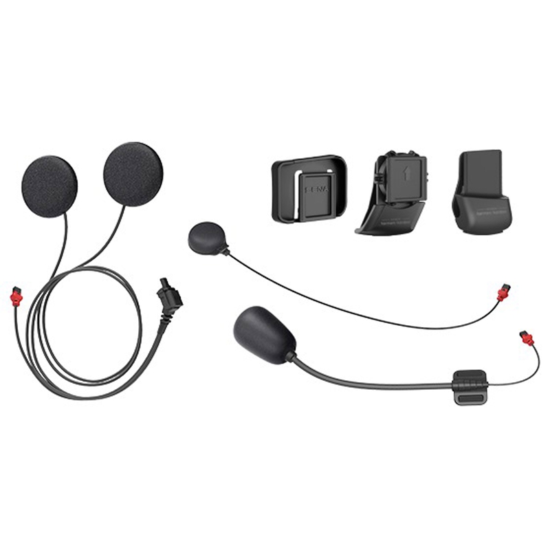 Kypäräkiinnike lisävarusteineen SENA 50C Sound by Harman Kardon -kuulokkeille + mikrofoni