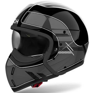 Modulaarinen moottoripyöräkypärä Airoh J110 Raster kiiltävä tummanharmaa