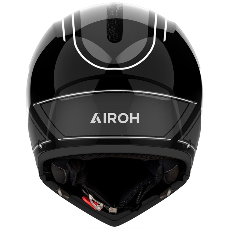 Modulaarinen moottoripyöräkypärä Airoh J110 Raster kiiltävä tummanharmaa