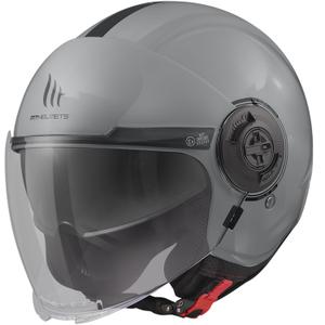 Avoin moottoripyöräilykypärä MT Viale SV S Solid Grey Gloss