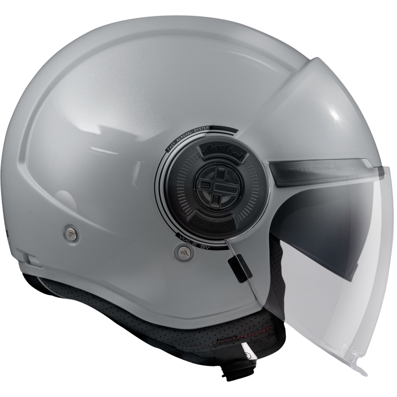 Avoin moottoripyöräilykypärä MT Viale SV S Solid Grey Gloss