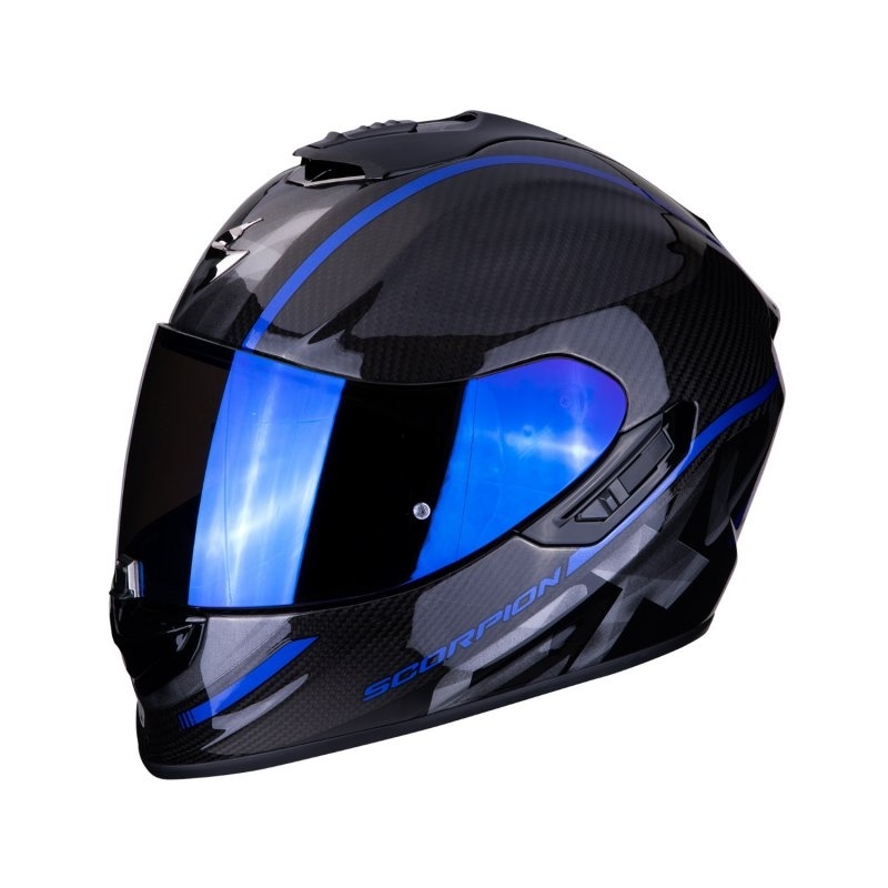 Integrální přilba Scorpion EXO-1400 Carbon Air Grand černo-modrá