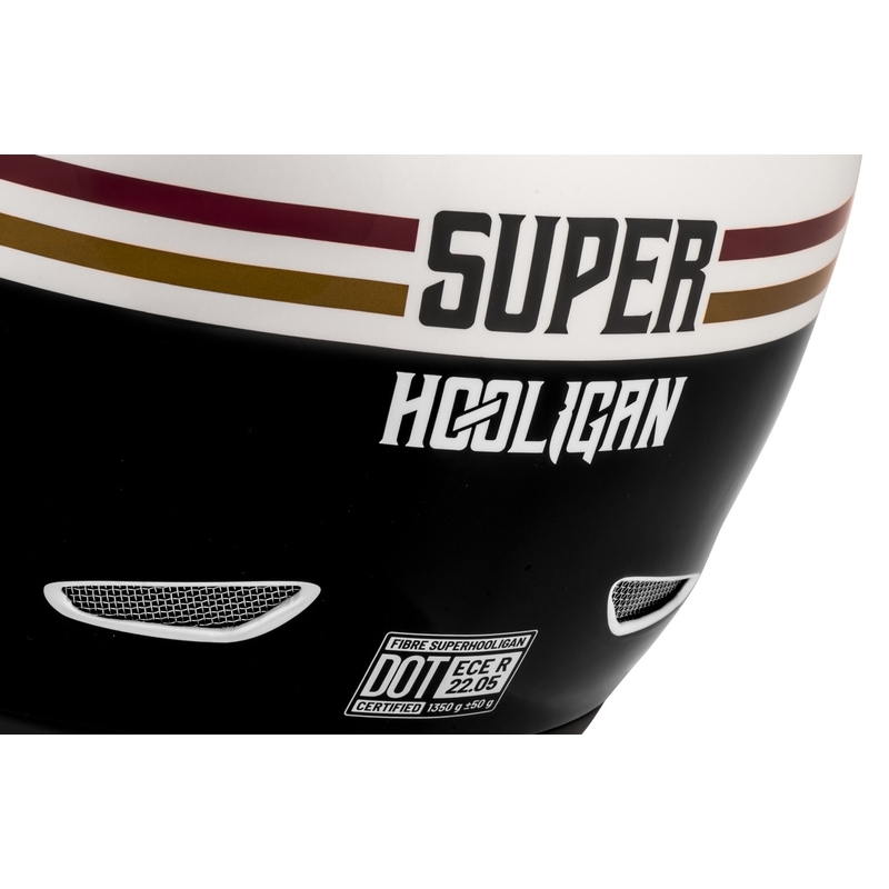 Integroitu moottoripyöräilykypärä Cassida Fibre Super Hooligan mustavihreä - luokka II