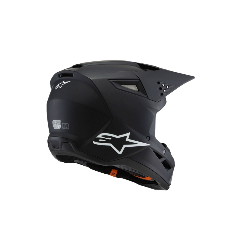 Lasten motocross kypärä Alpinestars S-M3 Solid musta matta - luokka II