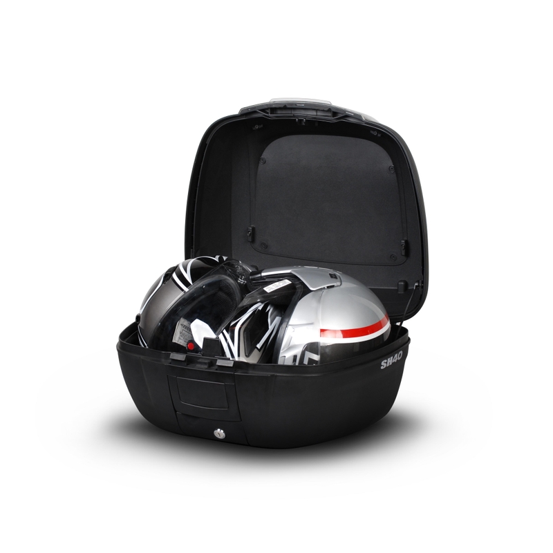 Yläkotelo moottoripyörälle SHAD SH40 cargo musta - II. laatu