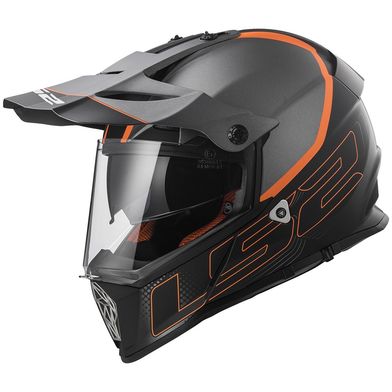 Enduro přilba LS2 MX436 Pioneer Element černá matná - II. jakost