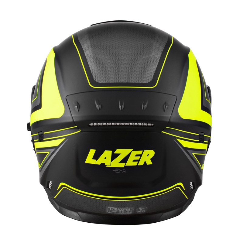 Integrální přilba na motorku Lazer Rafale Hexa černo-fluo žlutá výprodej