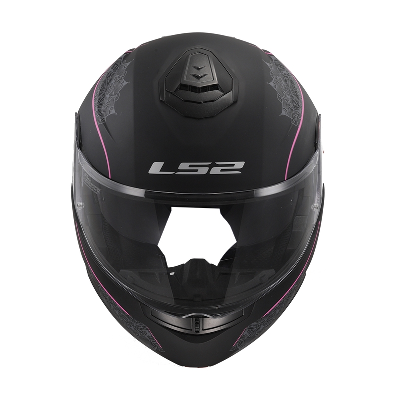 LS2 FF908 Strobe II Lux musta ja vaaleanpunainen