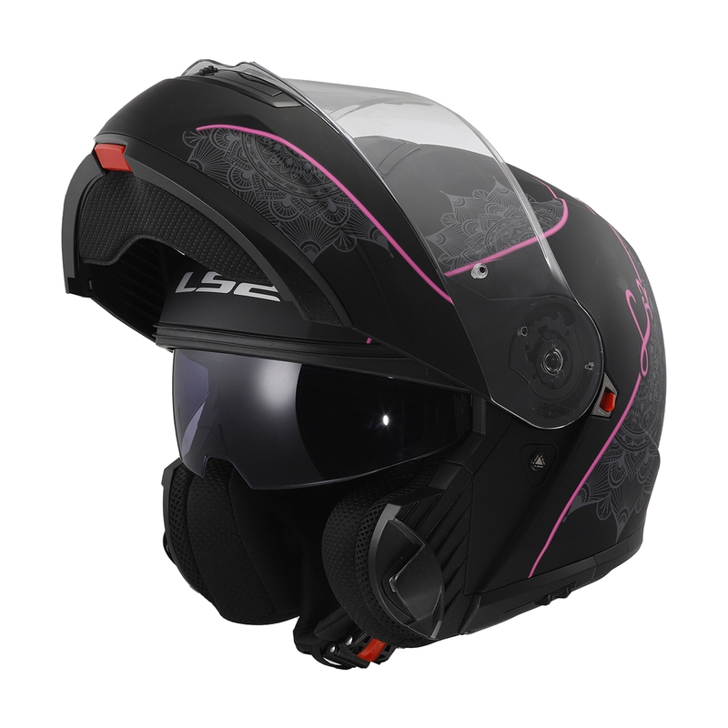 LS2 FF908 Strobe II Lux musta ja vaaleanpunainen