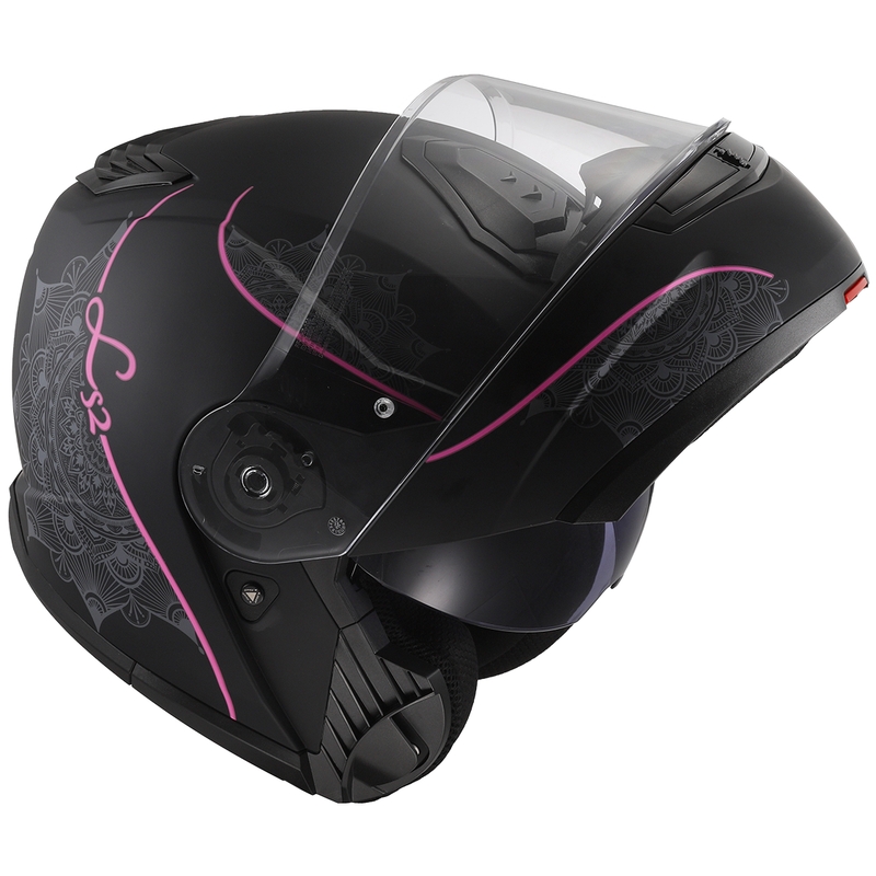 LS2 FF908 Strobe II Lux musta ja vaaleanpunainen