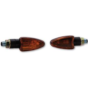 Highsider Smart Arrow Mini Musta ja oranssi moottoripyörän vilkut