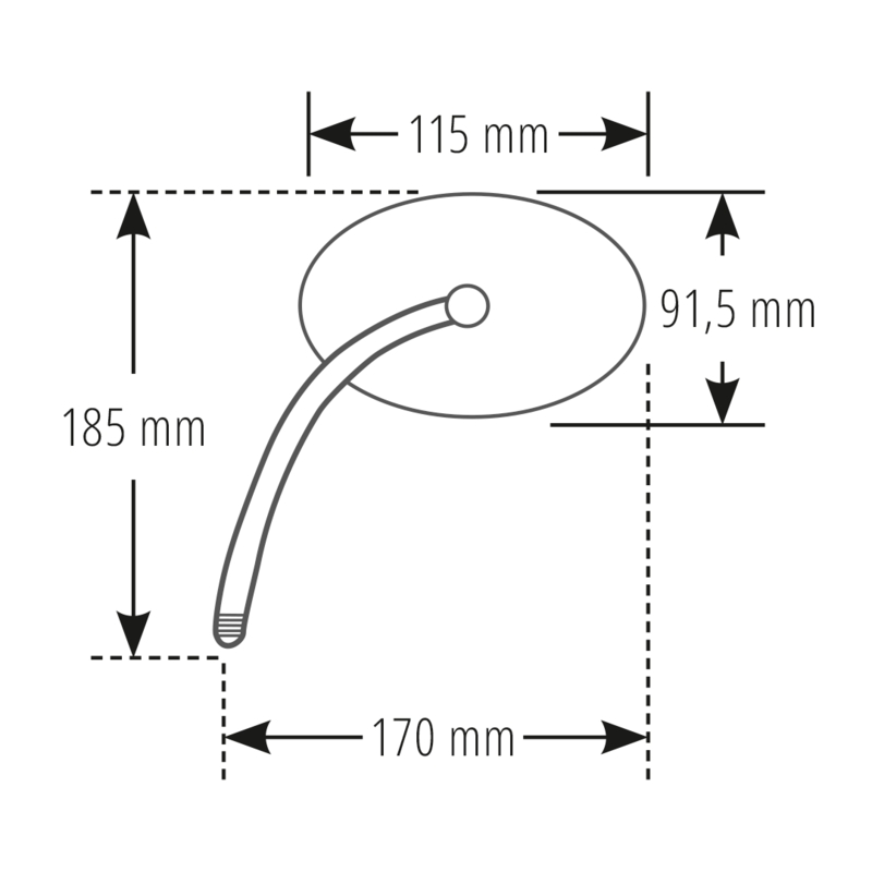 Highsider Smart Surface taustapeili vasen/oikea musta