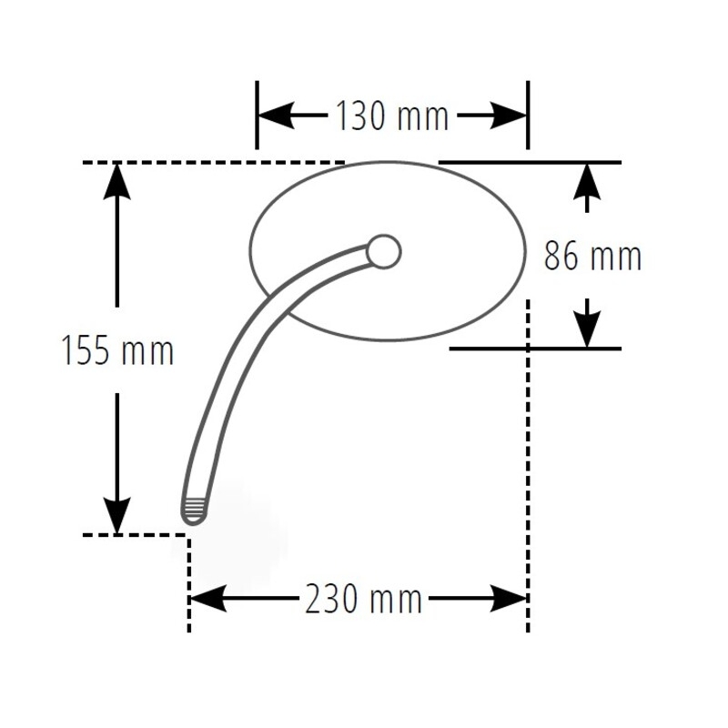 Taustapeili Highsider Smart Booster 2 vasen/oikea musta