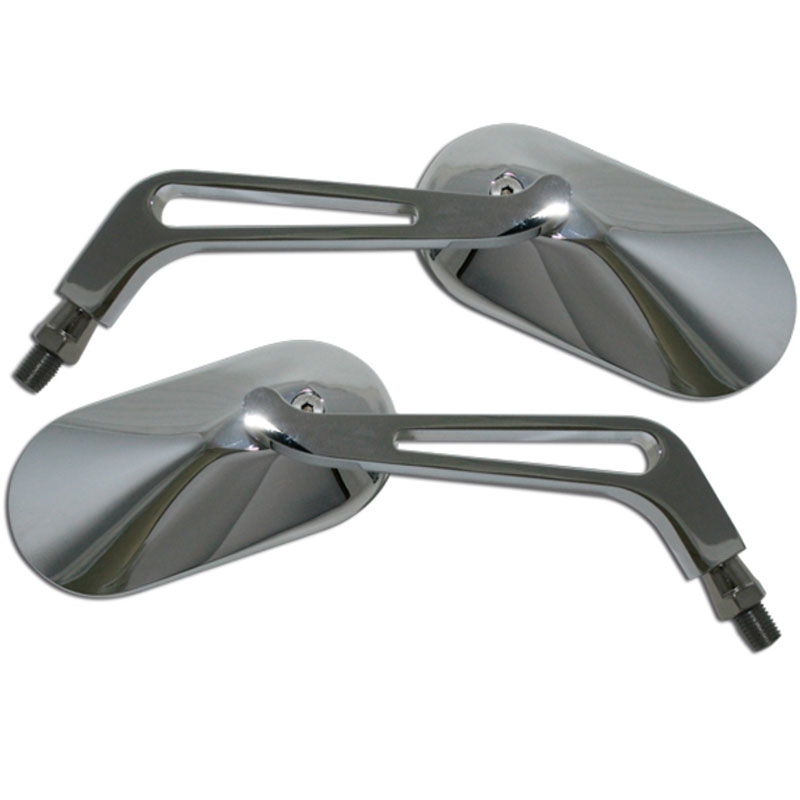 Taustapeili Highsider Smart Oval vasemmalle/oikealle kromi