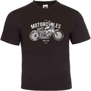 RSA Motorcycles Ride Live T-paita musta