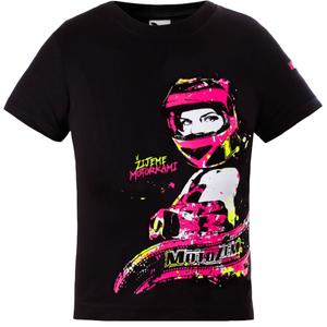 Lasten tyttöjen t-paita MotoZem - Me elämme moottoripyörien kanssa