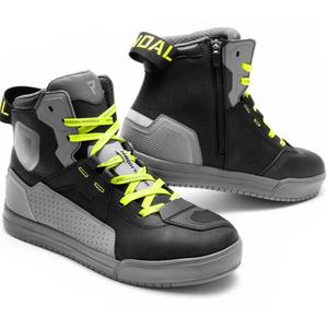 Rebelhorn Vandal II moottoripyöräsaappaat musta-harmaa-fluo-keltainen