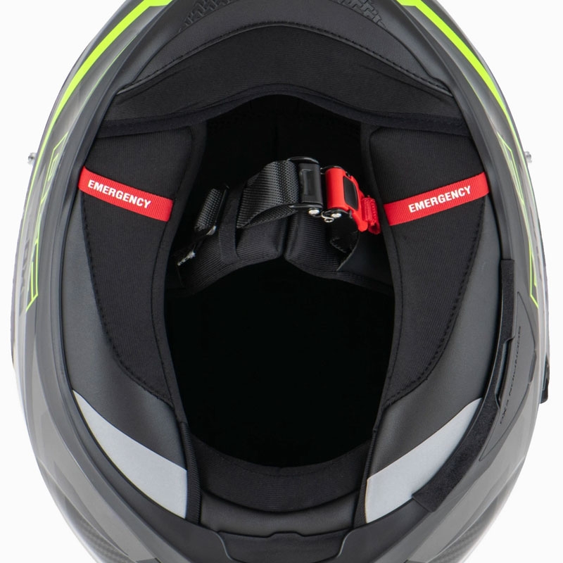Integraalinen moottoripyöräilykypärä Scorpion EXO-520 EVO AIR TERRA musta-hopea-keltainen fluo alennusmyynti