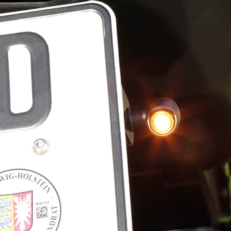 LED-merkkivalo Highsider Nova LED-merkkivalo matta musta 2 kpl