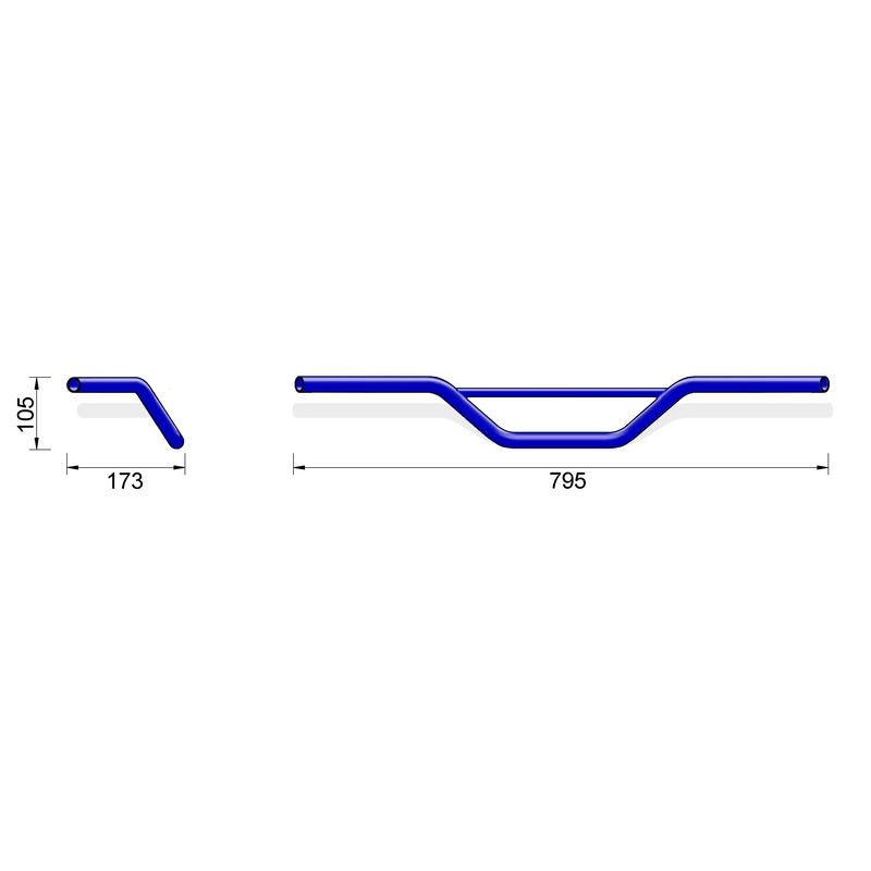 Highsider Pro Cross MX2 22mm ohjaustanko 22mm