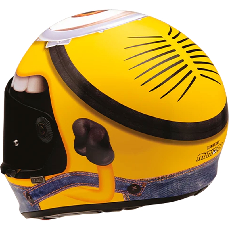 Integroitu moottoripyöräkypärä HJC V10 Stuart Minions MC3 kelta-sininen