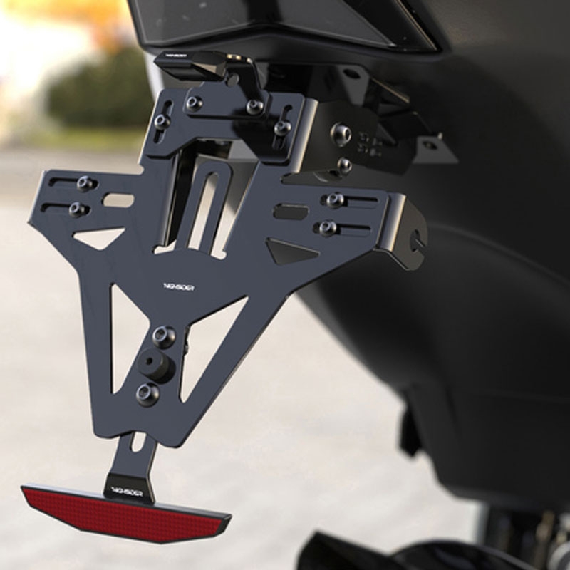Rekisterikilvenpidike valaistuksella Highsider Akron-RS PRO BMW S 1000 RR musta
