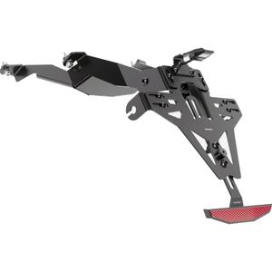 Rekisterikilven pidike valolla Highsider Akron RS PRO Honda CB 125 R NEO musta