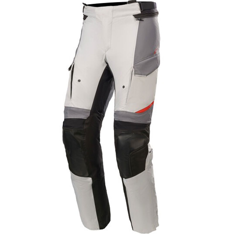 Alpinestars Andes Drystar Musta-harmaa-valkoiset moottoripyöräilyhousut