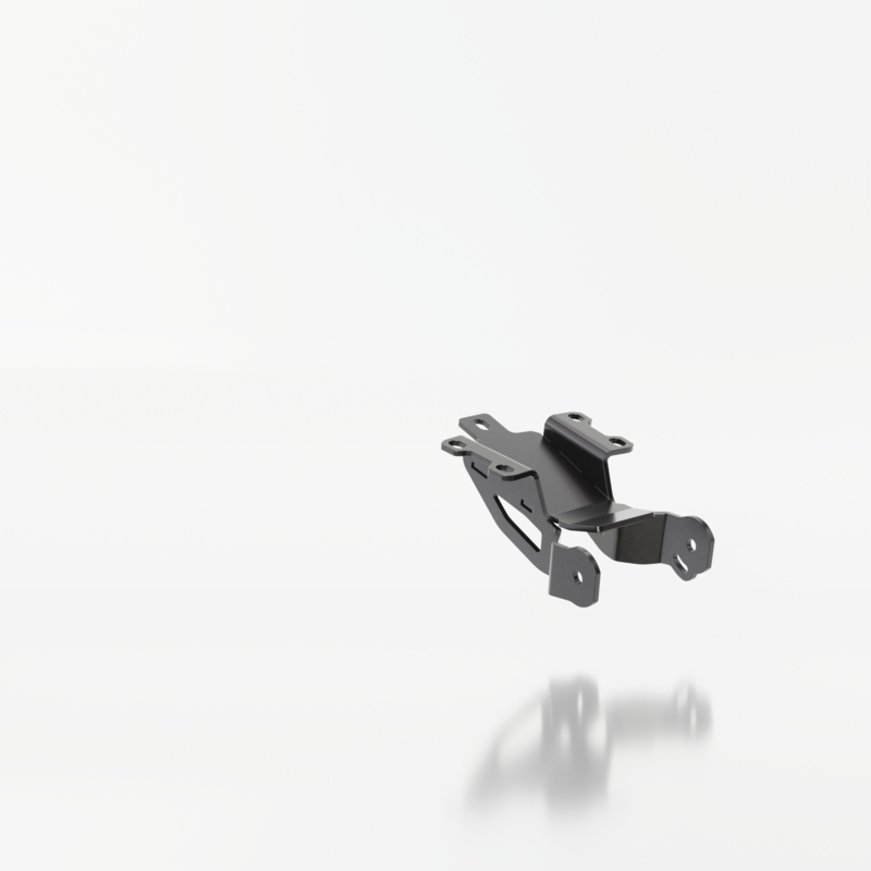 Rekisterikilven pidike valolla Highsider Akron RS PRO Yamaha MT-07 musta