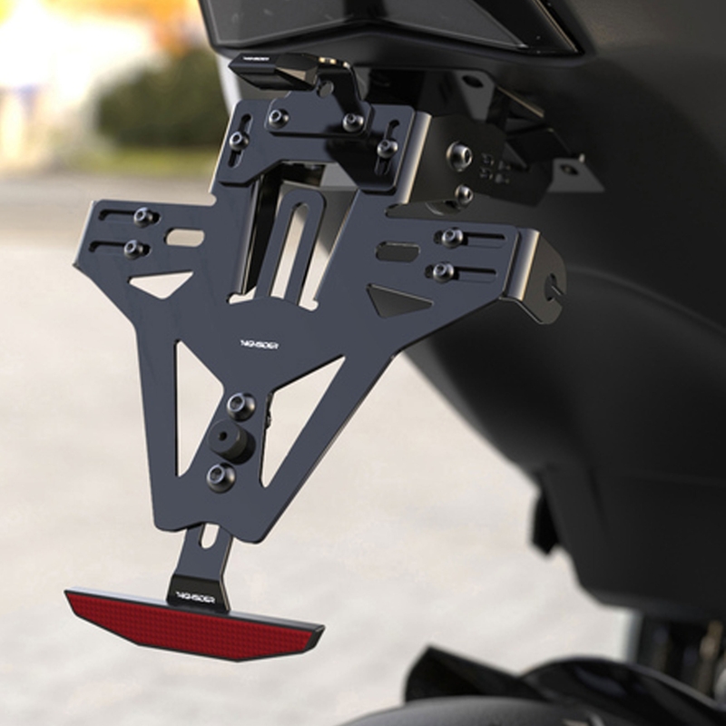 Rekisterikilvenpidike valolla Highsider Akron RS PRO Ducati Scrambler 800 musta