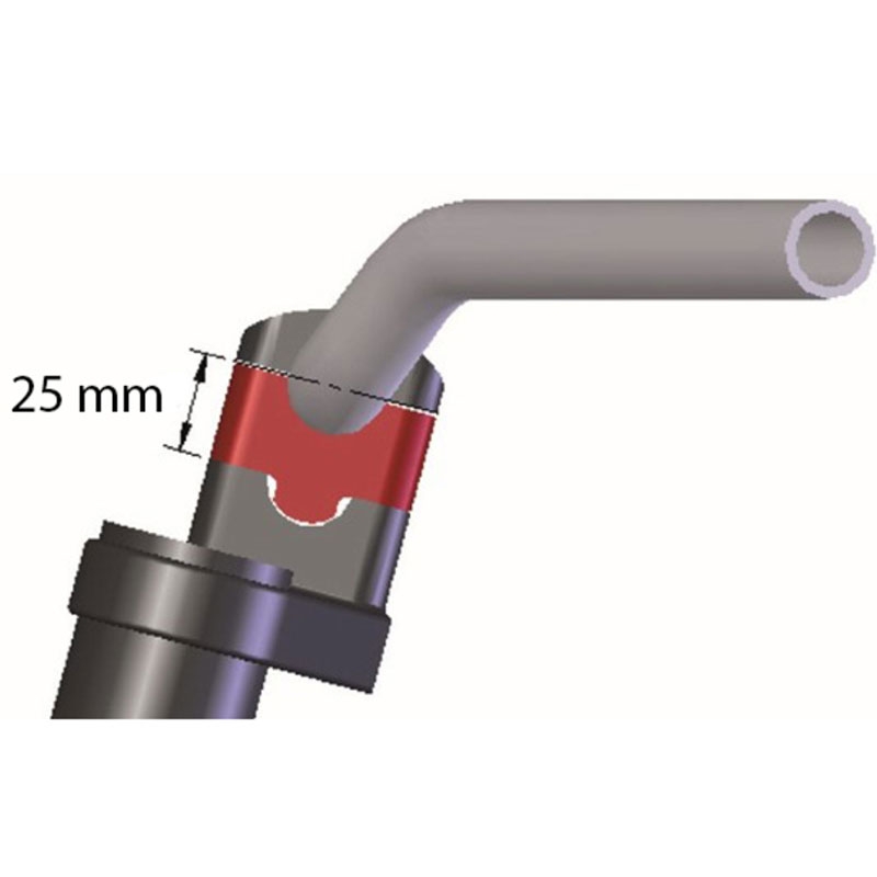 Välikappaleet HIGHSIDER Silver Set 25mm musta