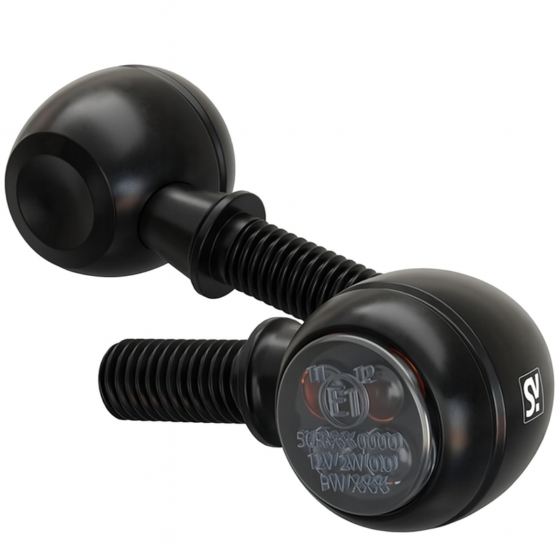 Highsider Smart Circula-S LED 2in1 Musta moottoripyörän vilkut