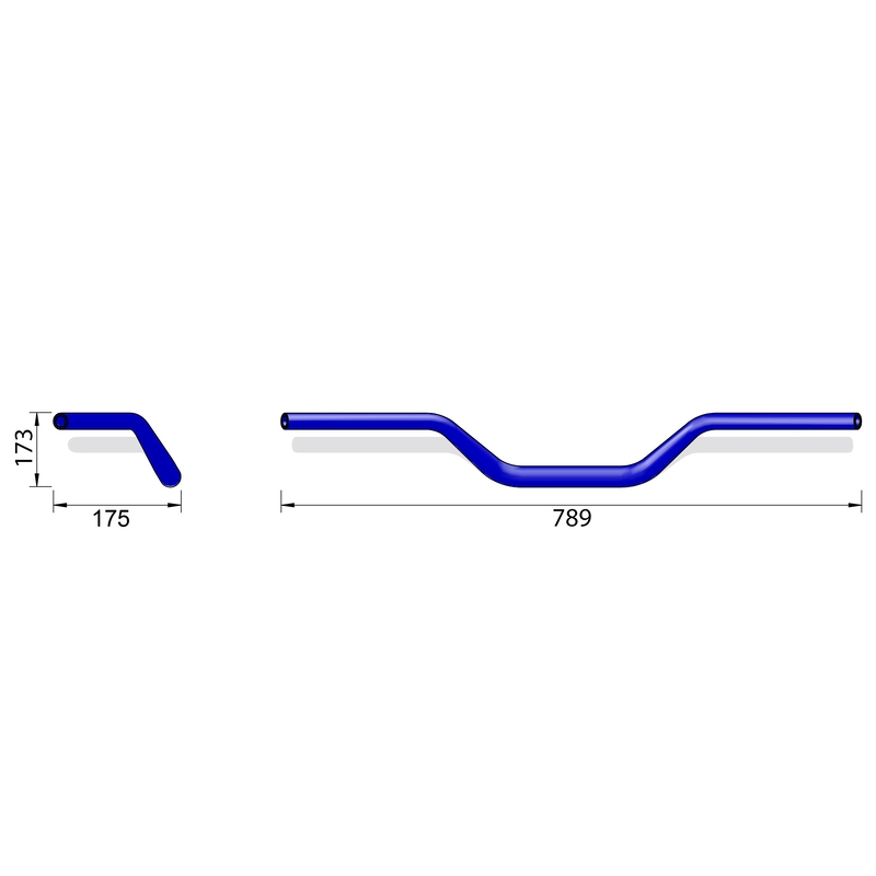 Highsider PRO X-Bar Naked Bike X02 musta