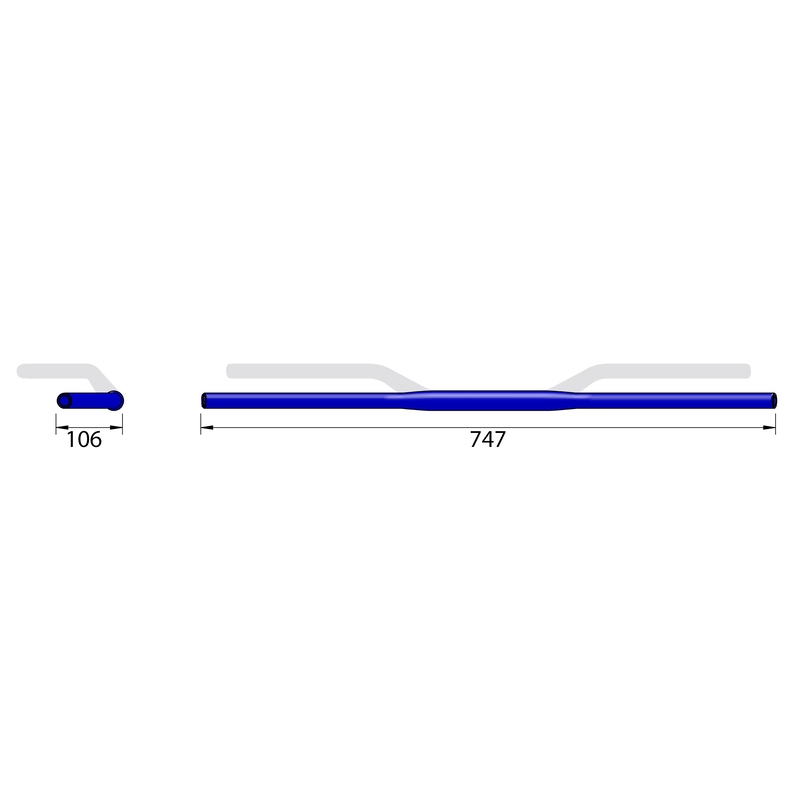 Highsider PRO X-Bar Drag Bar XD1 musta