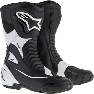 Alpinestars SMX-S mustavalkoiset moottoripyöräilykengät