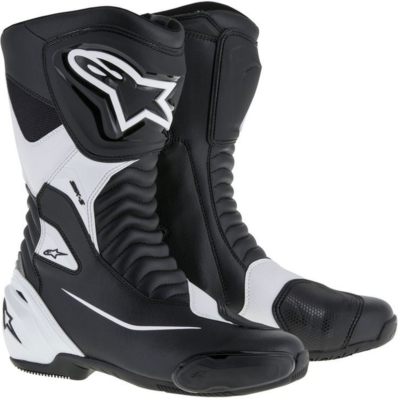 Alpinestars SMX-S mustavalkoiset moottoripyöräilykengät