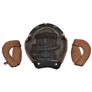 Cassida Oxygen 2.0 kypärän sisustus musta ja ruskea