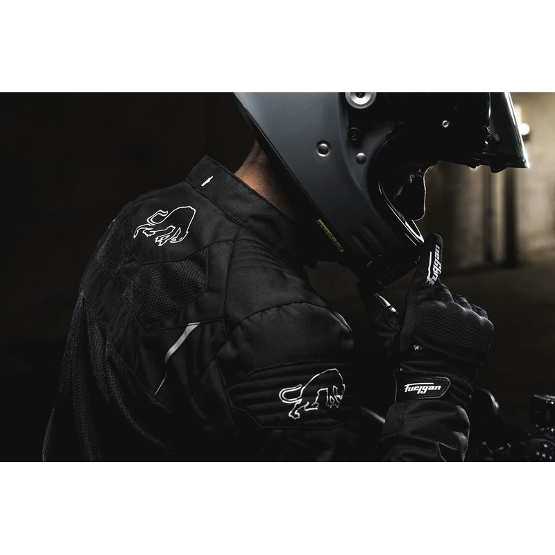 Moottoripyörätakki Furygan WB08 Vented + musta ja valkoinen