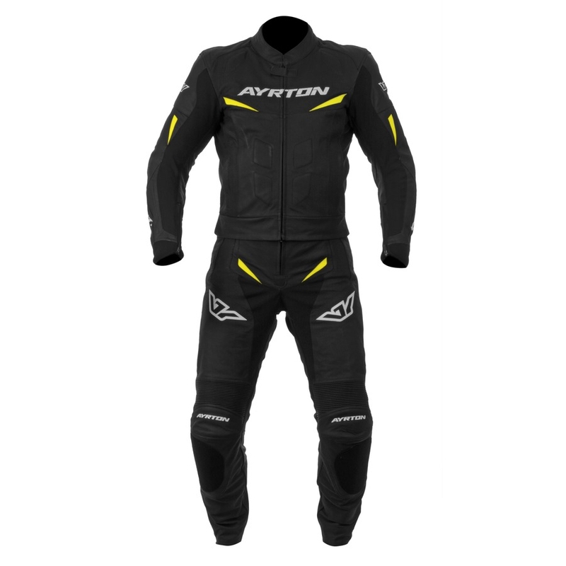 Kombinéza Ayrton Curtiss V8 černo-fluo žlutá