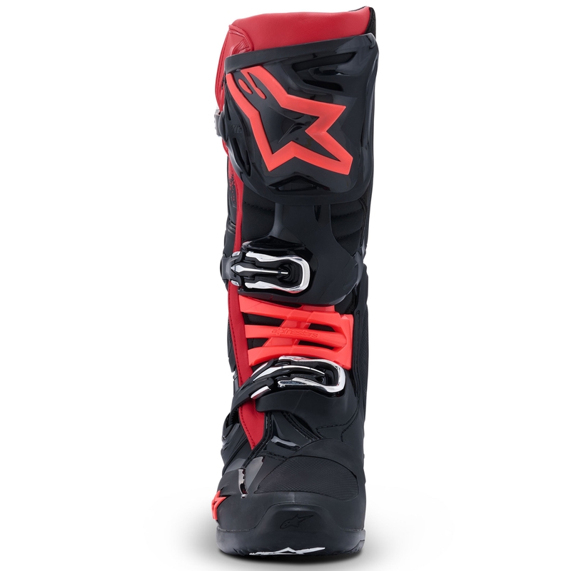 Alpinestars Tech 10 musta ja punainen moottoripyörä saappaat