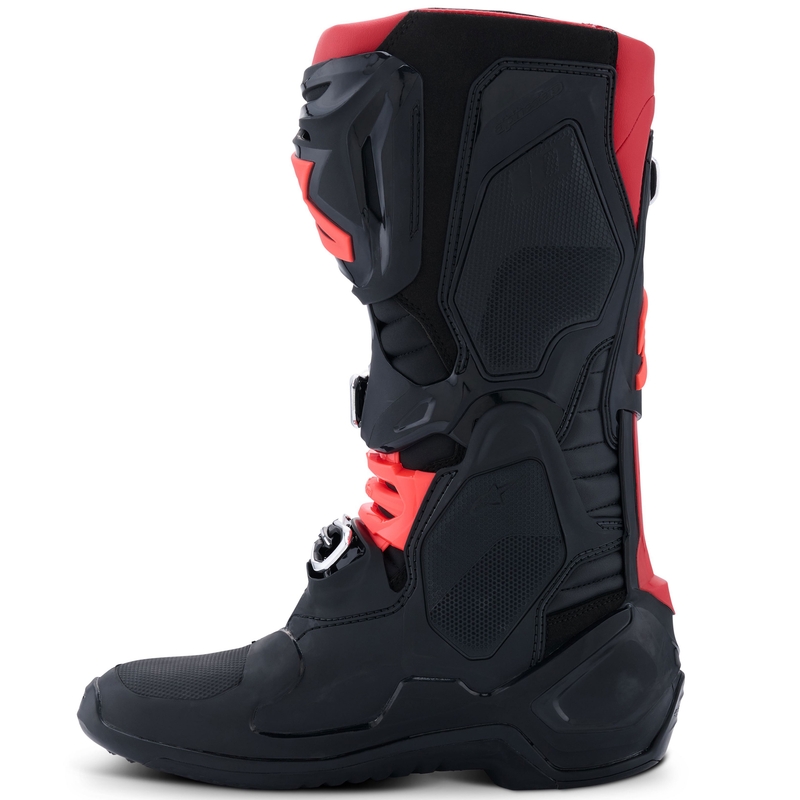 Alpinestars Tech 10 musta ja punainen moottoripyörä saappaat
