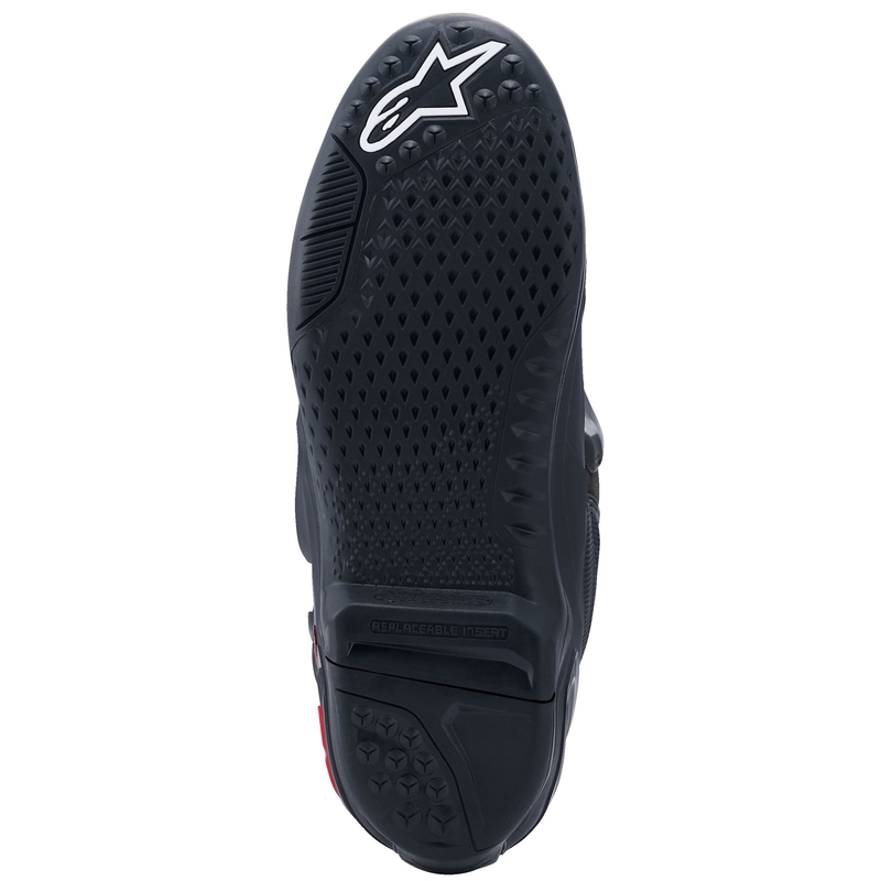 Alpinestars Tech 10 musta ja punainen moottoripyörä saappaat